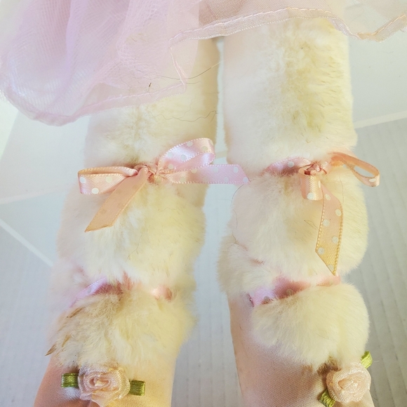The Bearington Collection Lil' Bunny Tutu Pink Ballerina Plush Bunny Rabbit 15" - Picture 6 of 10